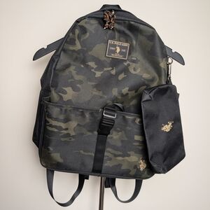 U.S. Polo Assn. Green Camouflage Backpack